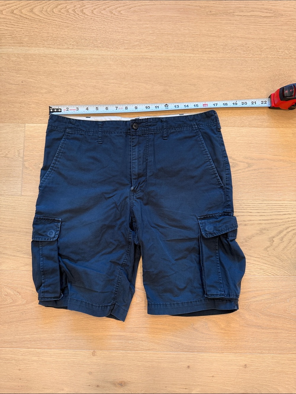 Muji Navy Blue Cargo Shorts